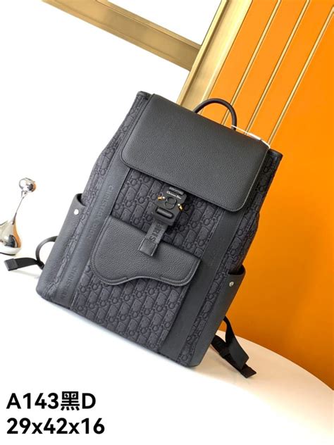 Motion Backpack Black Dior Oblique Mirage Technical Fabric and 